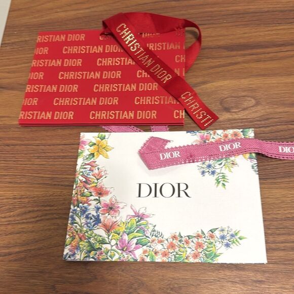 NWOT Two Dior Gift Bags with Ribbon. - Picture 1 of 3
